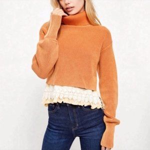 NWT Free People At First Glance Turtleneck Sweater